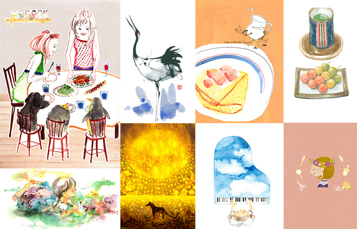 「手描き」「水彩画」の描き下ろしイラストはいかがですか?